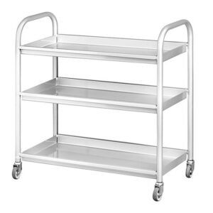 Tea Trolley – Removable Shelves – 94 x 44 x 96 cm – Stainless Steel – 649SS