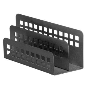 Letter Holder – Square Punch Steel Range – Metal – 7 x 20 x 8.5 cm – Colour Options – 428BL