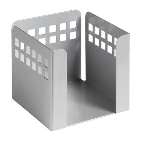 Paper Cube – Square Punch Steel Range – Metal – 10.5 x 10.5 x 10.5 cm – Silver – 424SI
