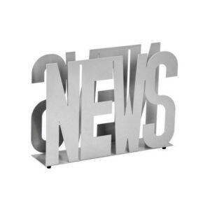 Steel Magazine Holder – Font – 44 x 10 x 32 cm – Silver – 241SI