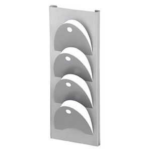 Steel Magazine Holder – Wall Mounted – D-Line – 18 x 20 x 50 cm – Silver – 240SI