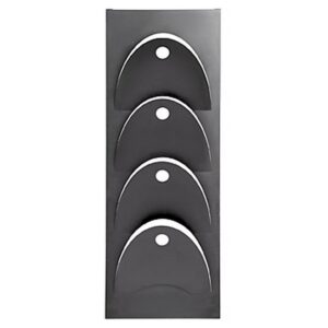 Steel Magazine Holder – Wall Mounted – D-Line – 18 x 20 x 50 cm – Black – 240BL