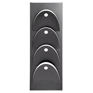 Steel Magazine Holder – Wall Mounted – D-Line – 18 x 20 x 50 cm – Black – 240BL