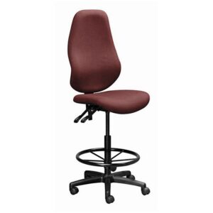 Draughtsman Chair – Swivel and Tilt – Wheels – 123 x 50 x 56 cm – SE025-burgundy
