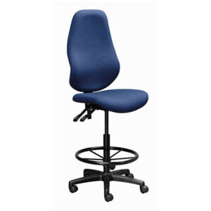 Draughtsman Chair – Swivel and Tilt – Wheels – 123 x 50 x 56 cm – SE025-blue