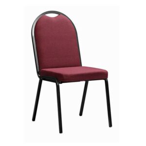 Office Chair – Banquet Side Chair – No Arms – Square Tube – 90 x 46 x 64 cm – SE020-burgundy