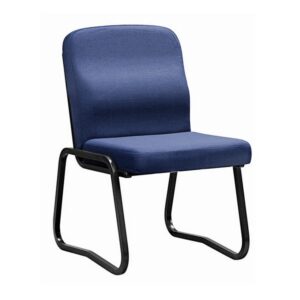 Office Chair – Economy Side – Skid Base – No Arms – 87 x 55 x 64 cm – SE010-blue