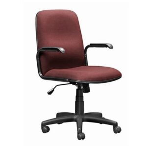 Office Chair – Mid Back – Swivel and Tilt – 92 x 56 x 65 cm – SE003-burgundy