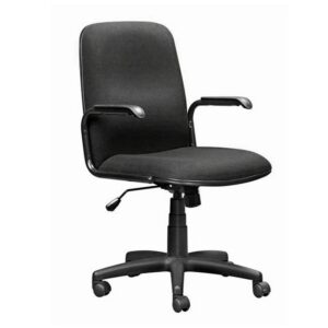 Office Chair – Mid Back – Swivel and Tilt – 92 x 56 x 65 cm – SE003-black