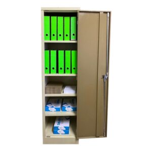 Stationery Cupboard – Space Saver – 4 Shelves – 180 x 48 x 45 cm – SC005-ivorykaroo