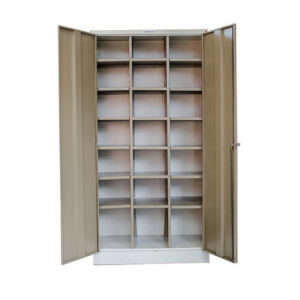 Pigeon Hole Cabinet with Doors – Steel – 21 Compartment – 180 x 90 x 45 cm – PH004-ivorykaroo