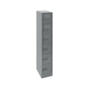 Steel Locker – Metal – 6 Tier – Six Door – 180 x 30 x 45 cm – LOC006-grey