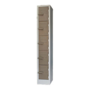 Steel Locker – Metal – 5 Tier – Five Door – 180 x 30 x 45 cm – LOC005-ivorykaroo