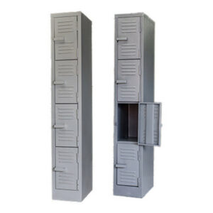Steel Locker – Metal – 4 Tier – Four Door – 180 x 30 x 45 cm – LOC004-grey