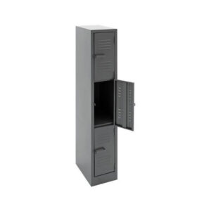 Steel Locker – Metal – 3 Tier – Three Door – 180 x 30 x 45 cm – LOC003-grey
