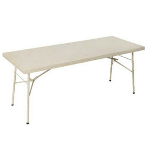 Steel Folding Table – 189 x 76 x 76 cm – FT001-ivory