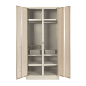 Steel Hostel Locker – Metal – with Money Box – Double – 180 x 79 x 52 cm – DHL03-ivorykaroo