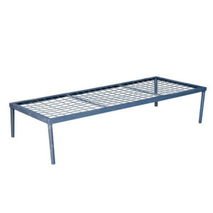 Steel Single Divan Bed – 190 x 76 cm – DB01-grey
