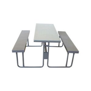 Steel Canteen Table – 145 x 150 x 72cm – CU004-grey