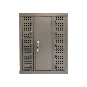 Cell Phone Charge Station Locker – Metal – 10 Compartments – Excludes Charger Unit – CELLOCK10RECHARGE02