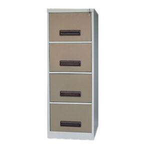 Steel Office Filing Cabinet – 4 Drawer File – 130 x 47 x 63 cm – 4FC02-ivorykaroo