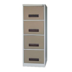 Steel Office Filing Cabinet – 4 Drawer File – 130 x 47 x 63 cm – 4FC02-ivorykaroo