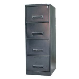 Steel Office Filing Cabinet – 4 Drawer File – 130 x 47 x 63 cm – 4FC02-grey
