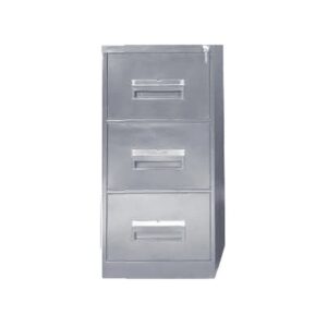 Steel Office Filing Cabinet – 3 Drawer File – Knock Down (Requires Assembly) – 105 x 47 x 63 cm – 3FC01KD-grey
