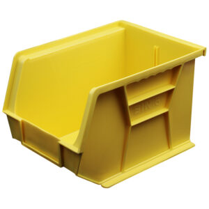 Stack & Hang Parts Storage Bin – Small Plastic Container – Size 6 – 28 x 21 x 18 cm – Yellow – BIN-6-YELLOW