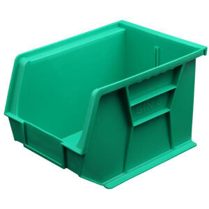 Stack & Hang Parts Storage Bin – Small Plastic Container – Size 6 – 28 x 21 x 18 cm – Green – BIN-6-GREEN