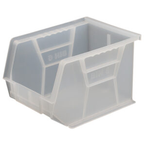 Stack & Hang Parts Storage Bin – Small Plastic Container – Size 6 – 28 x 21 x 18 cm – Clear – BIN-6-CLEAR