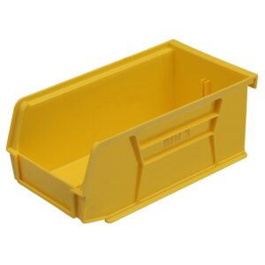 Stack & Hang Parts Storage Bin – Small Plastic Container – Size 3 – 19 x 10.5 x 7.5 cm – Yellow – BIN-3-YELLOW