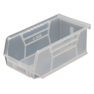 Stack & Hang Parts Storage Bin – Small Plastic Container – Size 3 – 19 x 10.5 x 7.5 cm – Clear – BIN-3-CLEAR