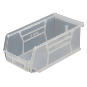 Stack & Hang Parts Storage Bin – Small Plastic Container – Size 3 – 19 x 10.5 x 7.5 cm – Clear – BIN-3-CLEAR