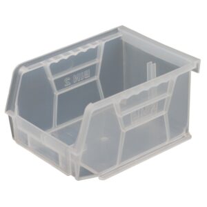 Stack & Hang Parts Storage Bin – Small Plastic Container – Size 2 – 13.5 x 10.5 x 7.5 cm – Clear – BIN-2-CLEAR