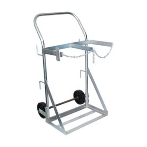 Gas Bottle Trolley – Double LPG Oxygen Canister – 27 x 66 x 124 cm – Load Capacity 300kg – SX4-WSR