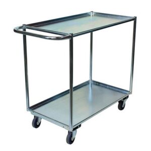 Stock Picking Trolley – 2 Shelf – Galvanised – 90 x 52 x 90 cm – Load Capacity 240kg – SP36-2
