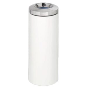 Steel Litter Bin – Free Standing – Liner – Chrome Lid – 240 Ø x 680 (H) mm – Colour Options – 784WH