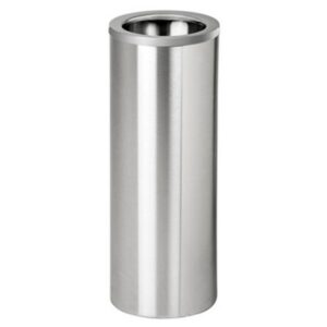 Stainless Steel Litter Bin – Solid – Rim Lid – 240 Ø x 600 (H) mm – Brushed Finish – 722SS