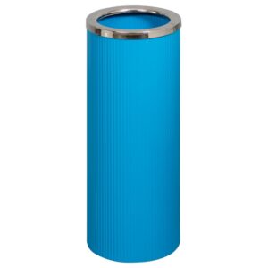 Steel Litter Bin – Fluted – With Rim Lid – 240 Ø x 600 (H) mm – Colour Options – 527BE