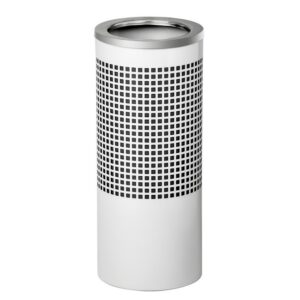 Stainless Steel Litter Bin – Square – Rim Lid – 240 Ø x 600 (H) mm – Silver – 437SI