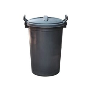 Plastic Rubbish Bin – 120L – Black – 029SD