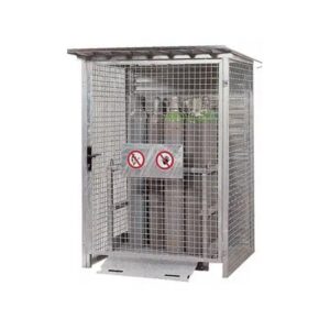 Cylinder Gas Vault – Storage Cage – 9 Bottles – 80 x 200 x 90 cm – GV00009