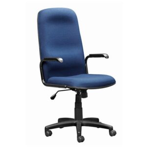 Office Chair – Economy High Back – Swivel and Tilt – 108 x 57 x 68 cm – SE012-blue