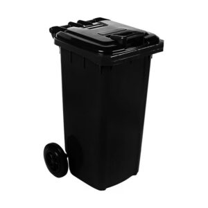 120L Wheelie Bin – Recycled Plastic – 2 Wheel – Black