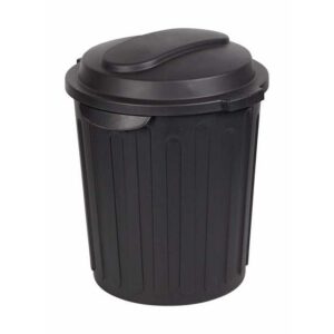 60L Dust Bin – Plastic – Black – Pack of 5