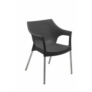 Plastic Chair – Chelsea – Black