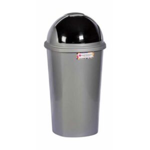 Contour 50L Plastic Dust Bin – Round Swing Lid – Colour Options – Pack of 5