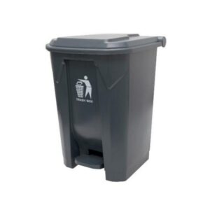 45L Plastic Pedal Bin – Grey