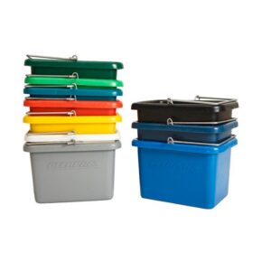 10L Plastic Bucket – With Steel Handle – Colour Options